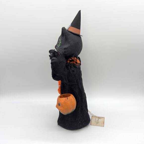 Bethany Lowe Medium Scaredy Cat Ghoul Black Cat Halloween Decor 17" NEW - Picture 6 of 9